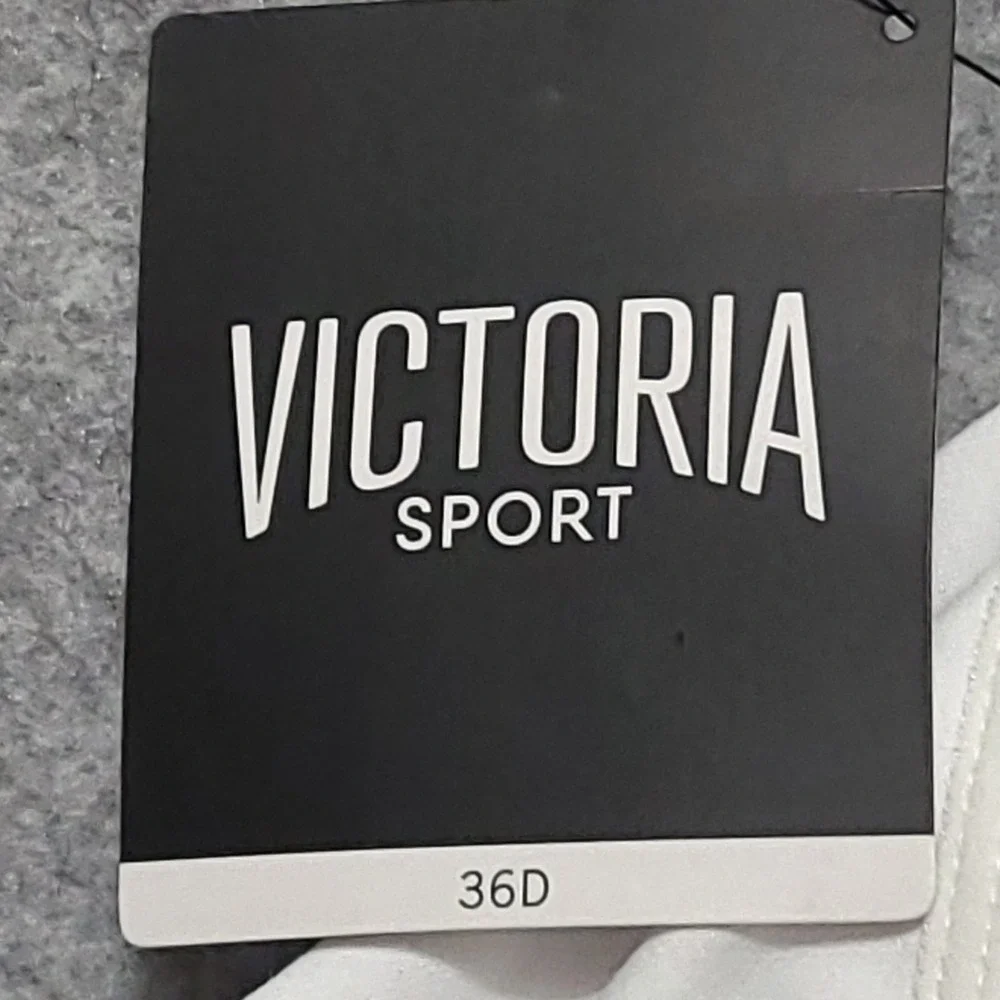 Victoria's Secret Sport Bra Womens 36D White Knockout Front-Close High Impact